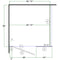 Bobrick Toilet Partition, 1 ADA In Corner Compartment, Plastic Laminate, 60"W x 62"D, ICADA-LAMBOB