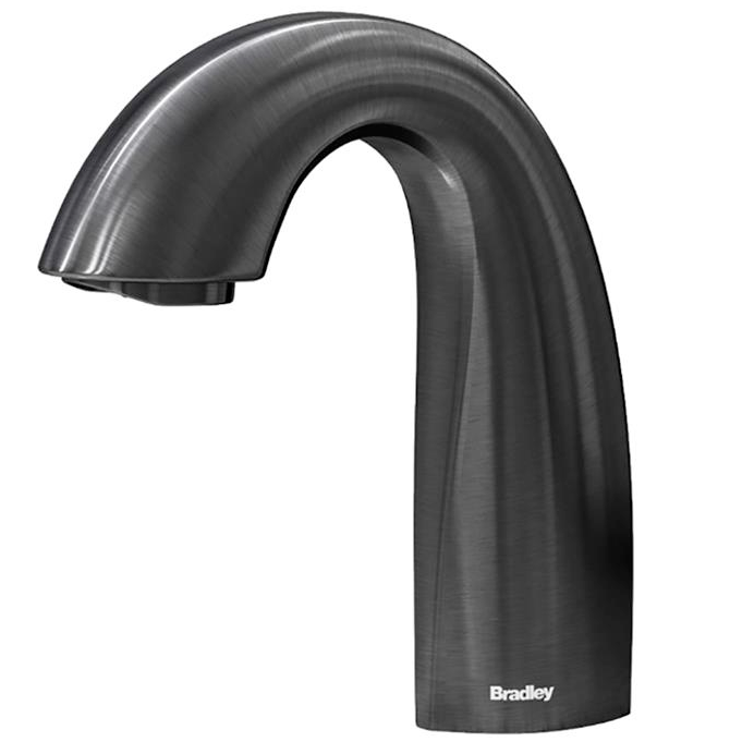 Bradley - S53-3100-RL3-BB - Touchless Counter Mounted Sensor Faucet, .35 GPM, Brushed Black Stainless, Crestt Series