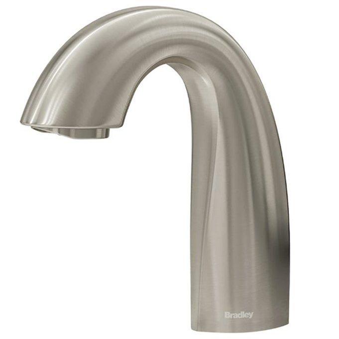 Bradley - S53-3100-RT3-BN - Touchless Counter Mounted Sensor Faucet, .35 GPM, Brushed Nickel, Crestt Series