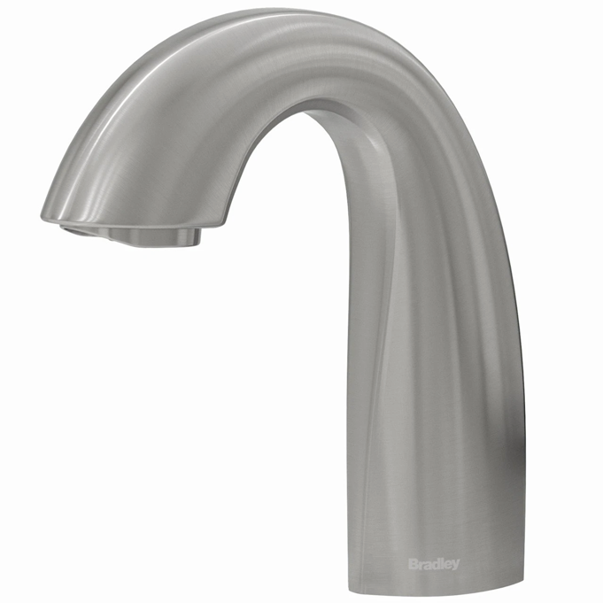 Bradley - S53-3100-RT3-BS - Touchless Counter Mounted Sensor Faucet, .35 GPM, Brushed Stainless, Crestt Series
