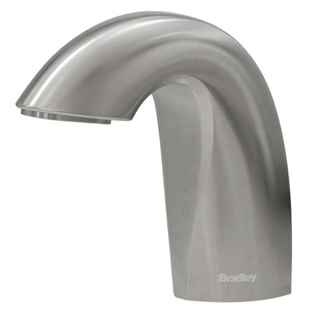 Bradley - 6-3100-RFT-BS - Touchless Counter Mounted Sensor Soap Dispenser, Brushed Stainless, Crestt Series