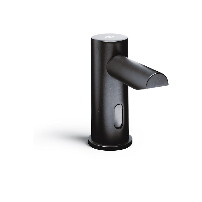 ASI Matte Black 10-0391-1AC-41 EZ-Fill Single Soap Dispenser w/ 1 Liter Bottle, Plug in Version
