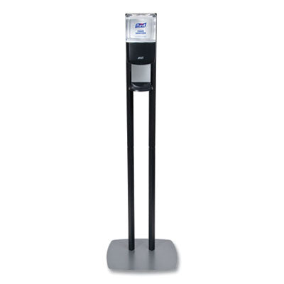 ES8 HAND SANITIZER FLOOR STAND WITH DIPSENSER, 1,200 ML, 13.5 X 5 X 28.5, GRAPHITE/SILVER-GOJ7218DS