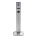MESSENGER CS8 SILVER PANEL FLOOR STAND WITH DISPENSER, 1,200 ML, 15.13 X 16.62 X 52.68, GRAPHITE/SILVER-GOJ7518DSSLV