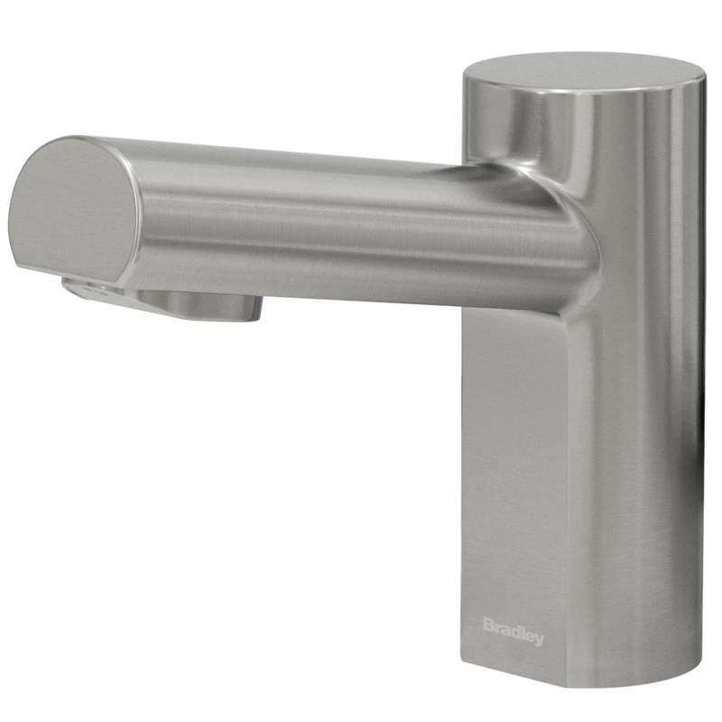 Bradley Touchless Counter Mounted Sensor Faucet, .35 GPM, Brushed Stainless, Metro Series - S53-3300-RT3-BS