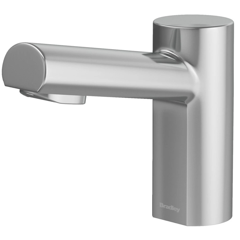 Bradley Touchless Counter Mounted Sensor Faucet, .35 GPM, Polished Chrome, Metro Series - S53-3300-RT3-PC