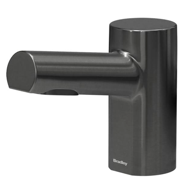 Bradley Touchless Counter Mounted Sensor Soap Dispenser, Brushed Black Stainless, Metro Series - 6-3300-RFT-BB
