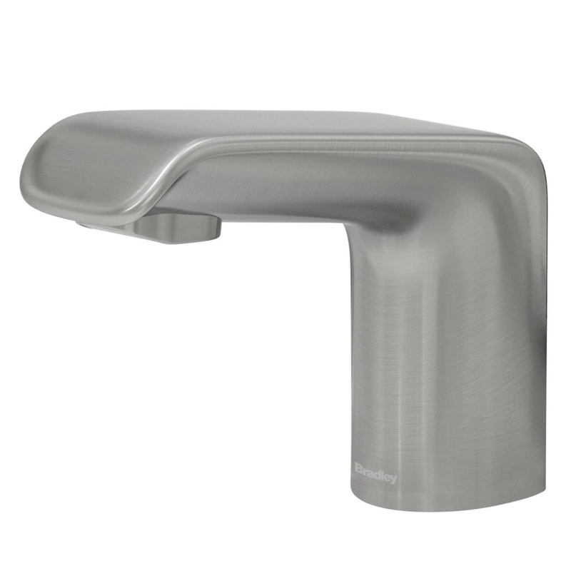 Bradley Touchless Counter Mounted Sensor Faucet, .5 GPM, Brushed Stainless, Linea Series - S53-3500-RT5-BS