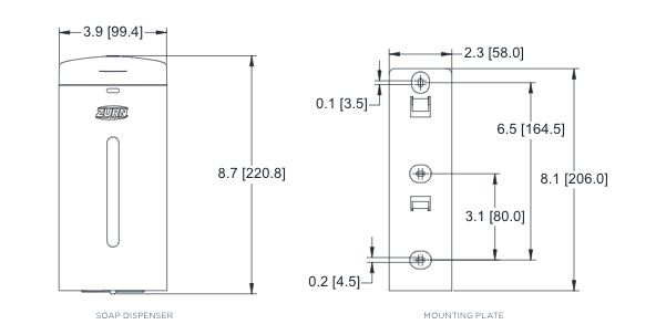 Z6900-SD-WM-Sensor Wall-Mount Liquid Soap Dispenser