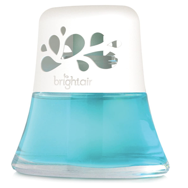Bright Air Scented Oil Air Freshener, Calm Waters And Spa, Blue, 2.5 Oz, 6/Carton - BRI900115CT