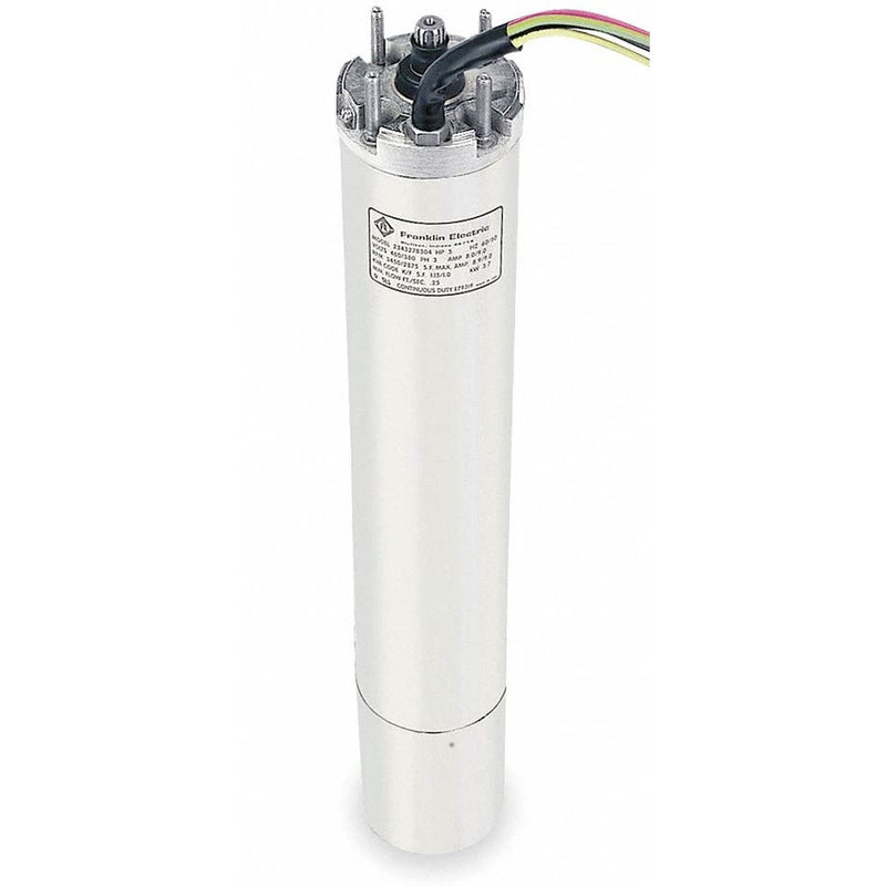 Franklin 5 HP Deep Well Submersible Pump Motor,3-Phase,3450 Nameplate RPM,230 Voltage - 2343178602