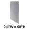 Bradley Toilet Partition Panel, Stainless Steel, 9 1/4"W x 58"H, Quick Ship, Greenguard - S440-12C