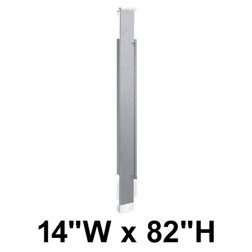 Bradley Toilet Partition Pilaster, Stainless Steel, 14