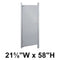 Bradley Toilet Partition Door, Stainless Steel, 21 5/8"W x 58"H, Quick Ship, Greenguard - S490-22C