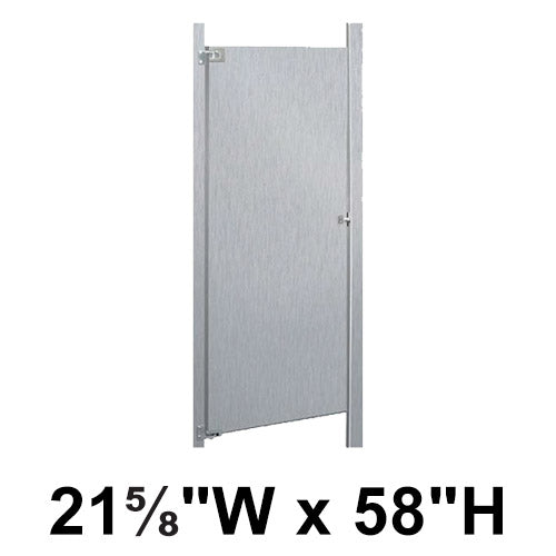 Bradley Toilet Partition Door, Stainless Steel, 21 5/8"W x 58"H, Quick Ship, Greenguard - S490-22C