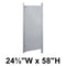 Bradley Toilet Partition Door, Stainless Steel, 24 5/8"W x 58"H, Quick Ship, Greenguard - S490-25