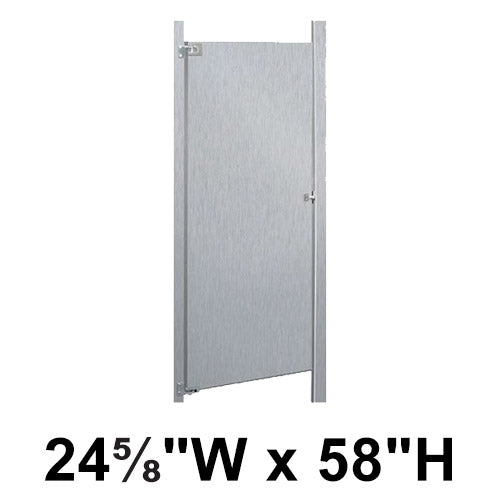Bradley Toilet Partition Door, Stainless Steel, 24 5/8"W x 58"H, Quick Ship, Greenguard - S490-25