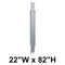 Bradley Toilet Partition Pilaster, Stainless Steel, 22"W x 82"H, Quick Ship - S479-22