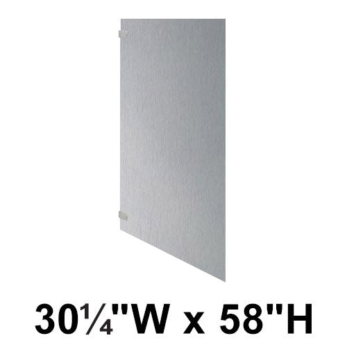 Bradley Toilet Partition Panel, Stainless Steel, 30 1/4"W x 58"H, Quick Ship, Greenguard - S440-33C