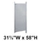 Bradley Toilet Partition Door, Stainless Steel, 31 5/8"W x 58"H, Quick Ship, Greenguard - S490-32C