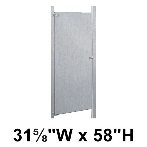 Bradley Toilet Partition Door, Stainless Steel, 31 5/8"W x 58"H, Quick Ship, Greenguard - S490-32C