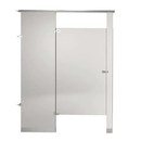 Bradley Toilet Partition, 1 ADA Between Wall Compartment, Metal, 60"W x 61 1/4"D, Quick Ship - BWADA