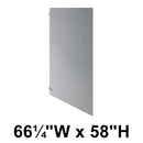 Bradley Toilet Partition Panel, Stainless Steel, 66 1/4"W x 58"H, Quick Ship, Greenguard - S440-69C