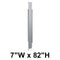 Bradley Toilet Partition Pilaster, Stainless Steel, 7"W x 82"H, Quick Ship - S479-07