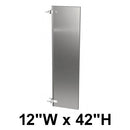 Bradley Urinal Privacy Screen, Stainless Steel, 12"W x 42"H, Quick Ship, Greenguard - S472-12C