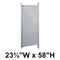 Bradley Toilet Partition Door, Stainless Steel, 23 5/8"W x 58"H, Quick Ship, Greenguard - S490-24C