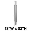 Bradley Toilet Partition Pilaster, Stainless Steel, 18"W x 82"H, Quick Ship - S479-18