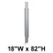 Bradley Toilet Partition Pilaster, Stainless Steel, 18"W x 82"H, Quick Ship - S479-18