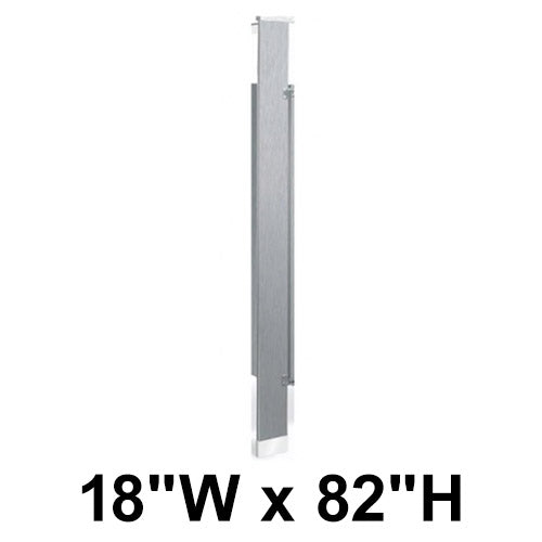 Bradley Toilet Partition Pilaster, Stainless Steel, 18"W x 82"H, Quick Ship - S479-18