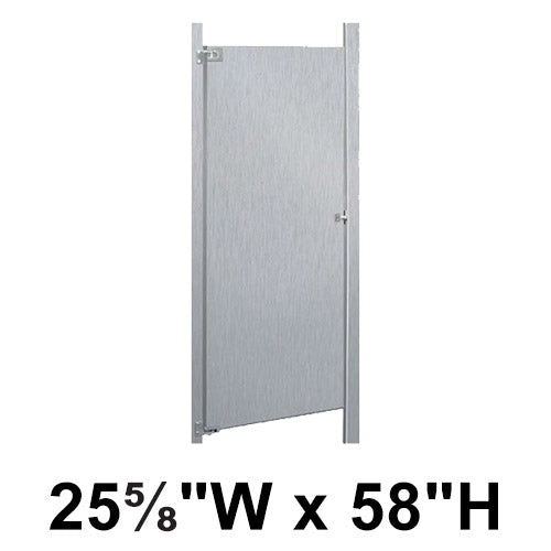 Bradley Toilet Partition Door, Stainless Steel, 25 5/8"W x 58"H, Quick Ship, Greenguard - S490-26C