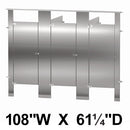 Bradley Toilet Partition, 3 In Corner Compartments, Stainless Steel, 108"W x 61 1/4"D - IC33660