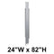Bradley Toilet Partition Pilaster, Stainless Steel, 24"W x 82"H, Quick Ship - S479-24