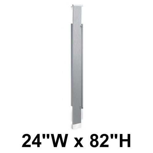 Bradley Toilet Partition Pilaster, Stainless Steel, 24"W x 82"H, Quick Ship - S479-24