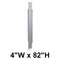 Bradley Toilet Partition Pilaster, Stainless Steel, 4"W x 82"H, Quick Ship - S479-04