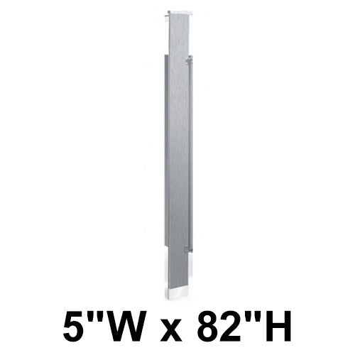 Bradley Toilet Partition Pilaster, Stainless Steel, 5