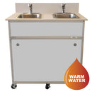 Monsam NS-002 NSF Certified Two Bowl Hand Washing Self Contained Sink