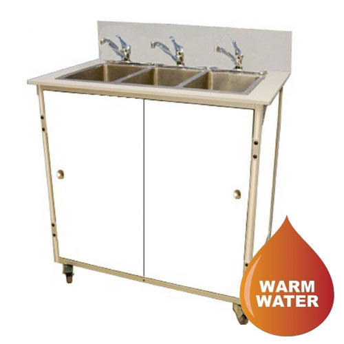 Monsam PSE-2003 Three Basins Portable Self Contained Sink
