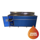 Monsam PSE-2004LA Large Commercial Four Deep Basin Portable Sink