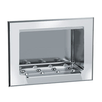 ASI 0401, Soap Dish, Recessed, Wet Wall, Stainless Steel, No Towel Bar