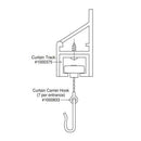 Bobrick 1000833 Curtain Hook Repair Part
