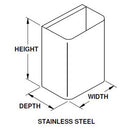 Bradley S03-005000000 Molded Stainless Steel Waste Receptacle 12 gallons