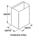 Bradley A05-011000000 Molded Stainless Steel Waste Receptacle 18 gallons for model: 234-36