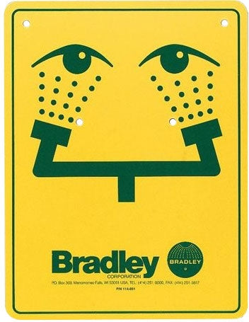 Bradley 114-051 Safety Sign Eye-Wash