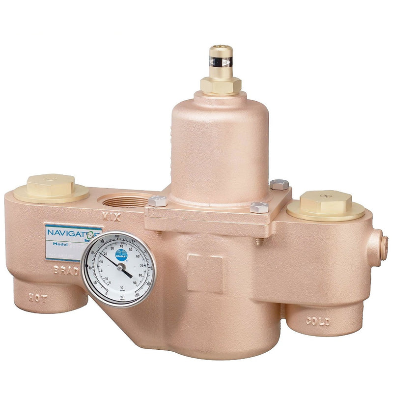 Bradley S59-3200 Navigator High/Low Thermostatic Mixing Valve, 200 GPM