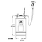 Bradley S19-690 Portable 10 Gallon Tank W/Eyewash And Drench Hose Station