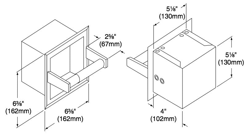 Bradley Single Toilet Tissue Holder, 5106-00